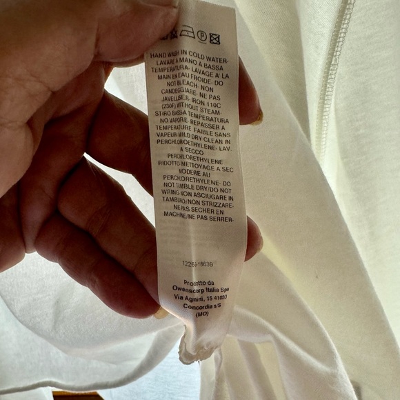 Rick Owens Crater T Milk white DU01B7261 RN O/S long sleeve Unisex - Picture 8 of 15